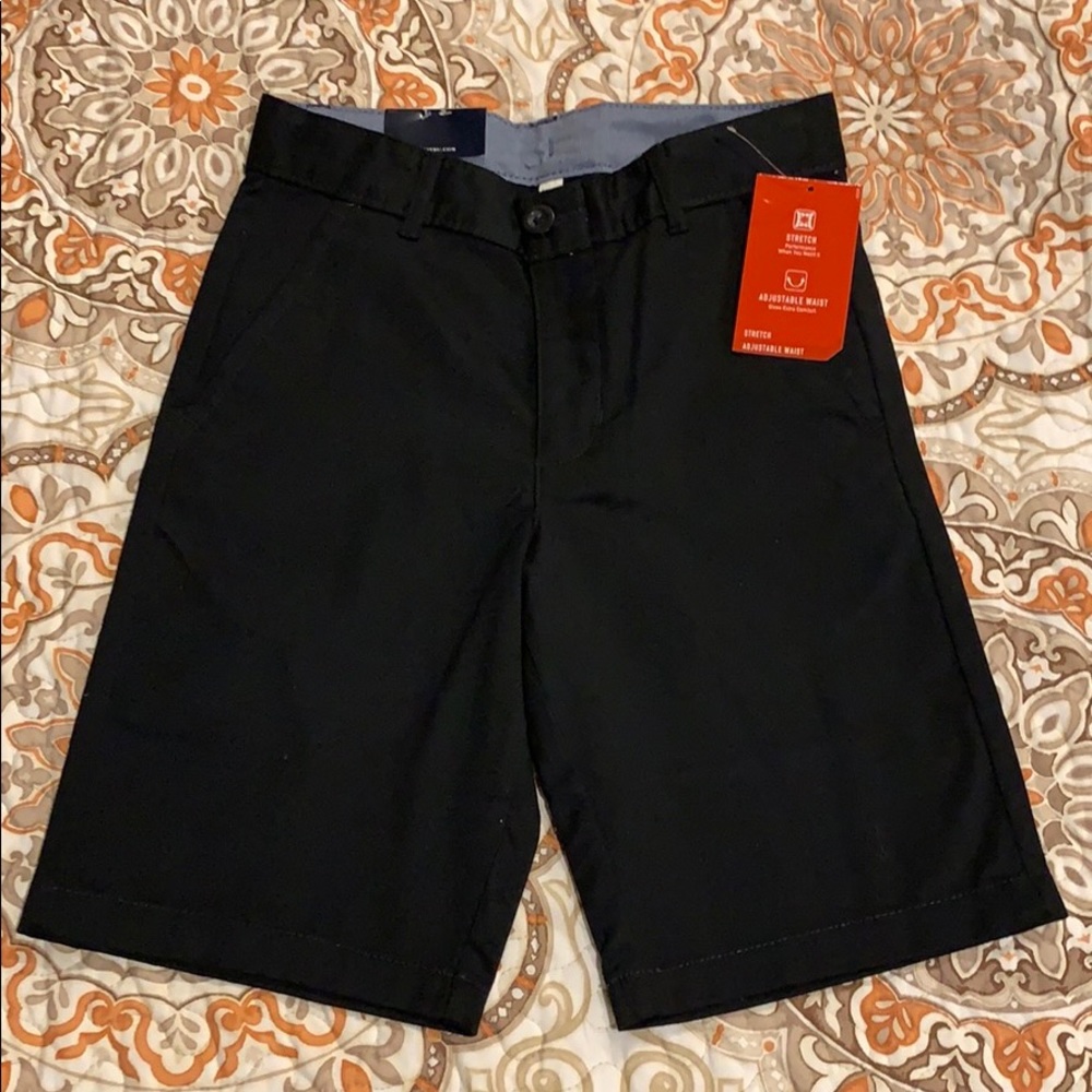 Brand New Boys 8 Reg Black Shorts Chaps